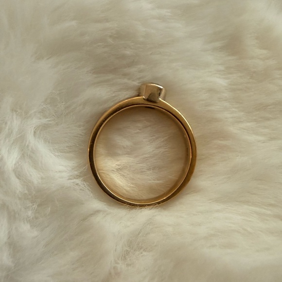 Natural Tiffany’s Diamond Engagement Ring -Gold/Platinum-Modern-Bezel 7.5 - Picture 10 of 11